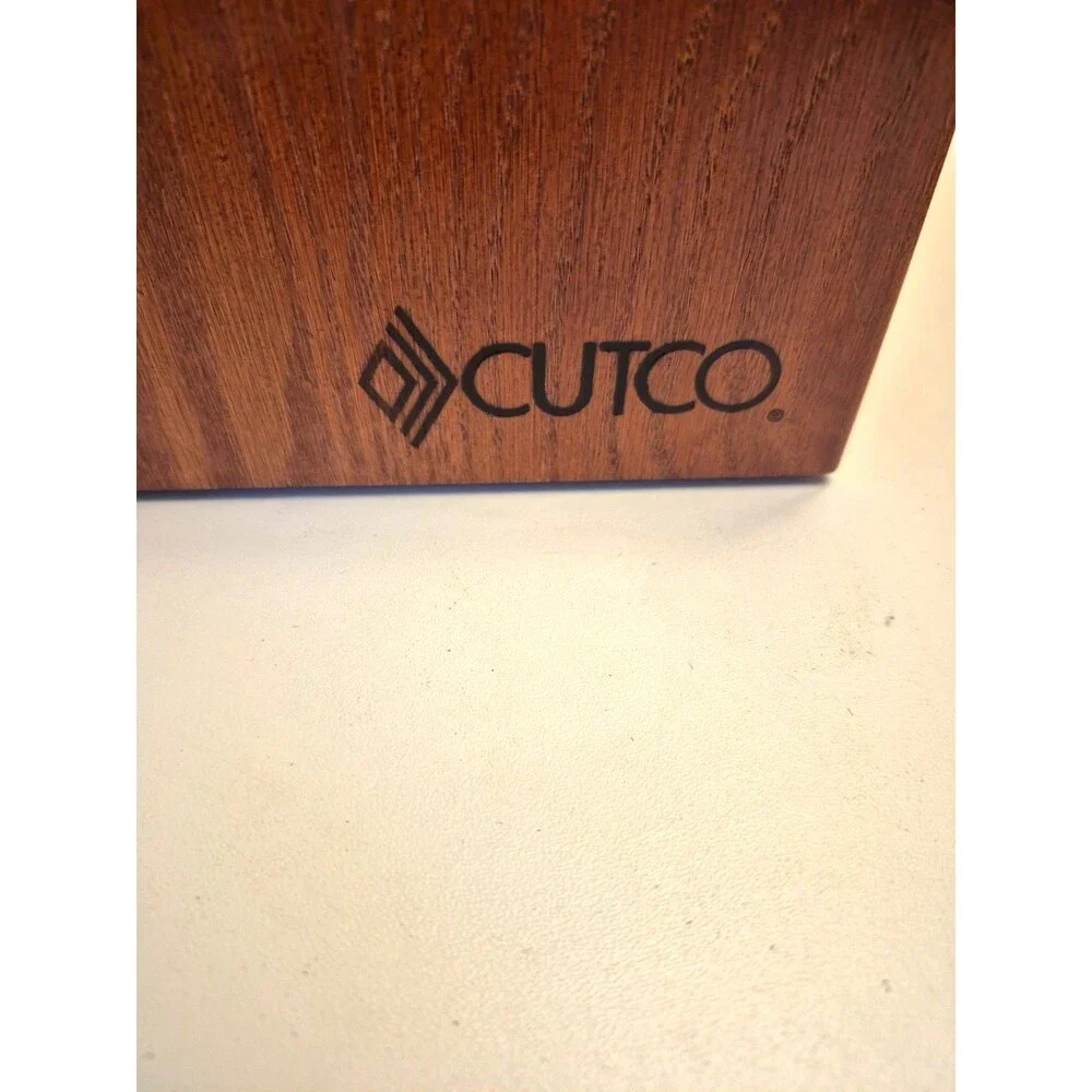 Cutco Ultimate Block Cherry Oak 32-Slot EUC Nice!